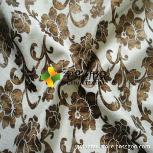 100% Polyester Print Velvet for Sofa Upholstery Fabric